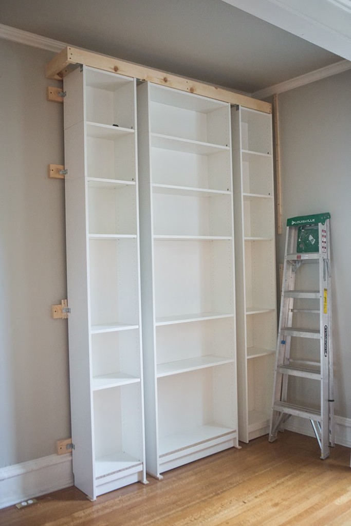 Ikea Billy Bookshelves, Add Crown Molding To Bookcase