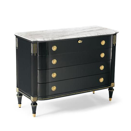 The-Makerista-Frontgate-Bow-Front-Chest-Black-Marble-Gold