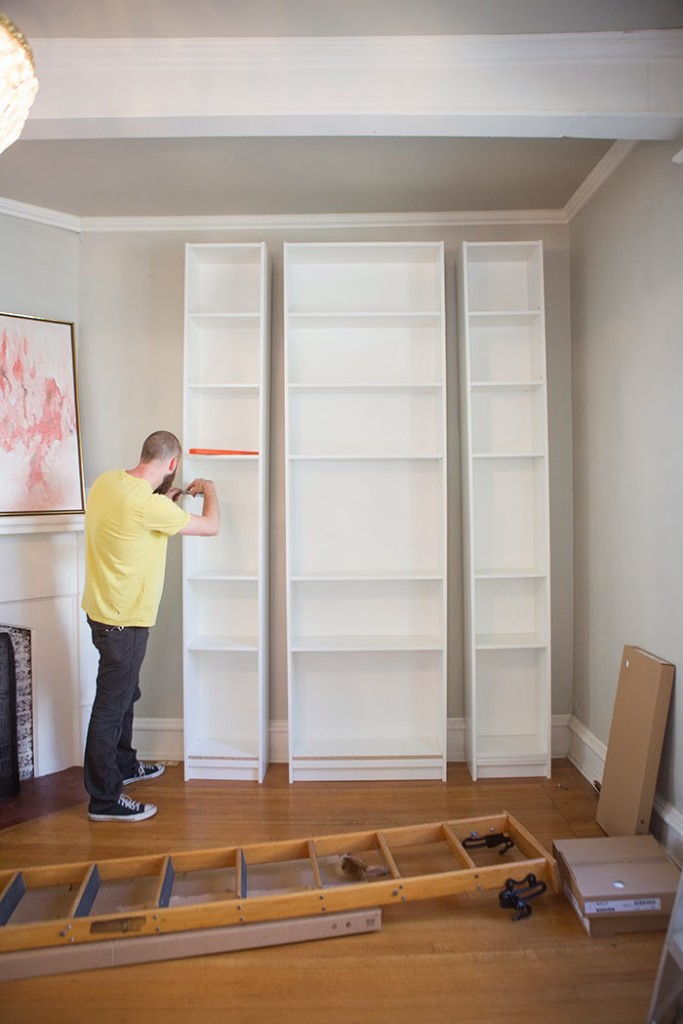 Ikea Billy Bookshelves, How To Bolt Ikea Bookcase Wall